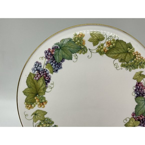 Royal Worchester Vine Harvest Cake Plate, Made in England, 11" Round - Picture 12 of 16
